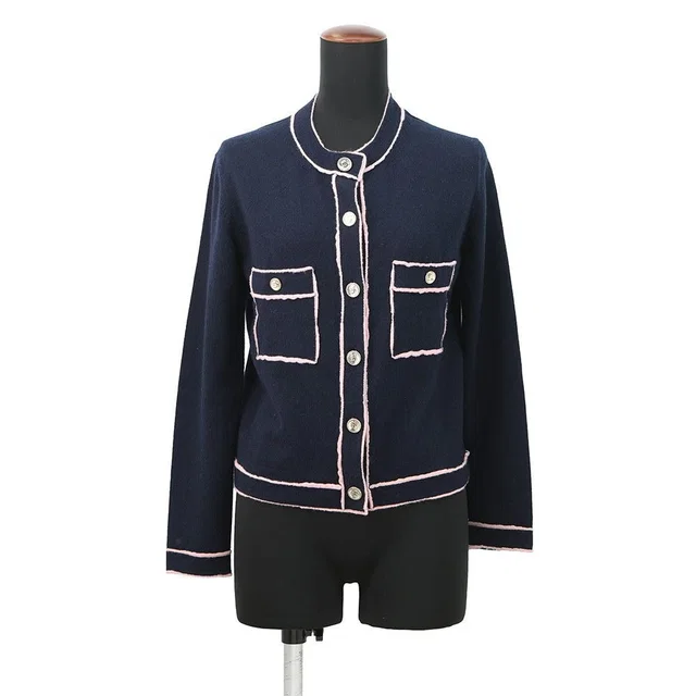 Chanel Cardigan No. 5 Button Cashmere 36 in Cashmere from The Reluxe