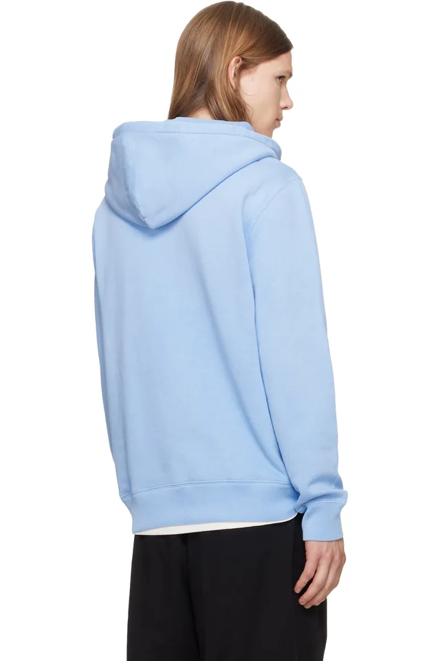 Polo Ralph Lauren Blue Polo Bear Fleece Hoodie, photo 3 of 4 from SSENSE