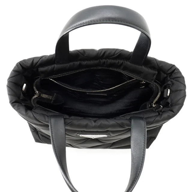 Prada Tessuto Padded 2-Way Tote Bag Black1BG373 Nylon Size Small in Nylon from GALLERY RARE, photo 7 of 18