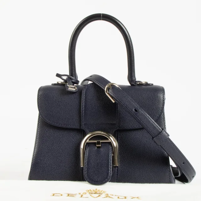 Delvaux Rodeo Calf Brillant Mini Bag in Navy Calfskin from Labellov, photo 2 of 4