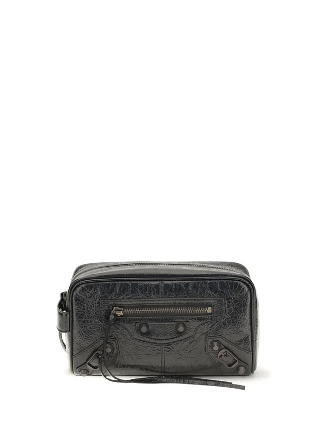 Balenciaga Le City Travel Wallet — Black Lamb Ovis Aries in Black Lambskin from HEWI