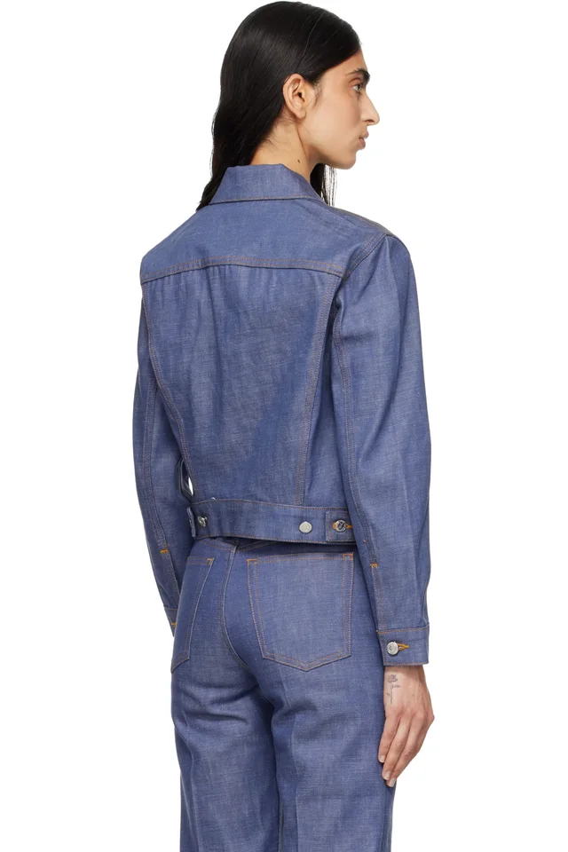 A.P.C. Blue Dion Denim Jacket, photo 3 of 4 from SSENSE