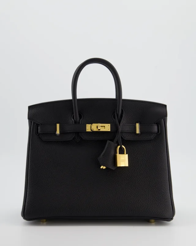 Hermès Birkin 25 Retourne Bag in Black Togo leather from Sellier, photo 22 of 23