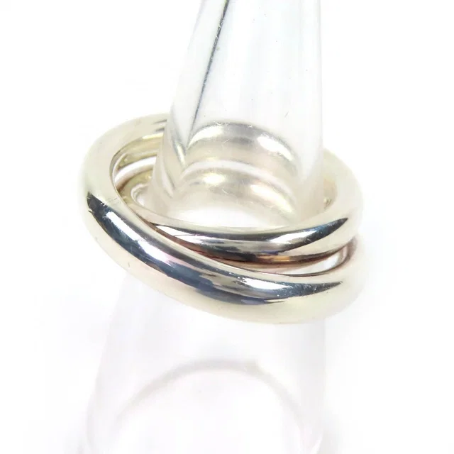 Hermès Workman Female Made Vertige Ring 925 Sterling Silver 52 Japanese to Issue in Silver from The Reluxe