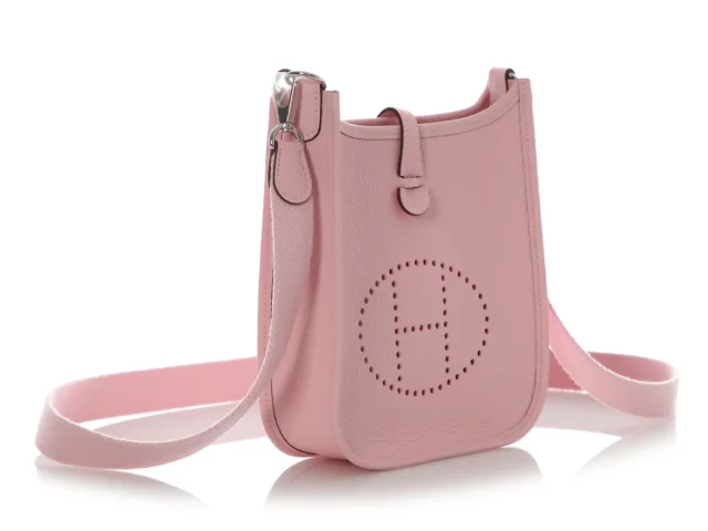 Hermès Rose Sakura Clémence Evelyne TPM in Pink Clemence leather from Ann's Fabulous Finds, photo 5 of 10