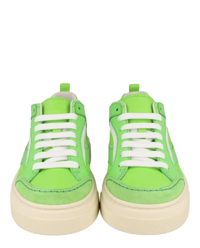 Salvatore Ferragamo Cassina Low-Top Sneakers in green, photo 5 of 6 from ShopSimon