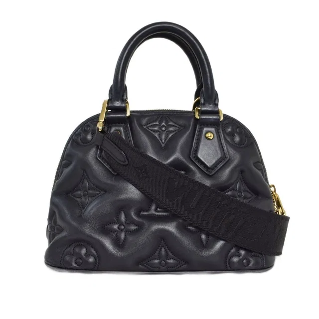Louis Vuitton Bubble Glam Alma Soft BB Shoulder Bag 2-Way Black in Black from The Reluxe