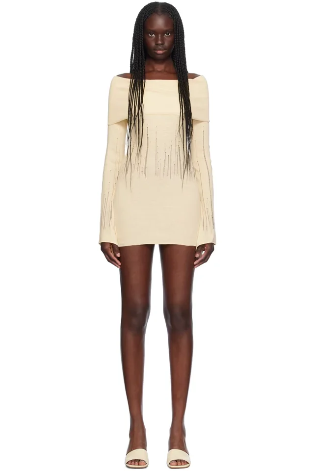 Aya Muse Beige Deva Minidress from SSENSE, photo 1 of 1