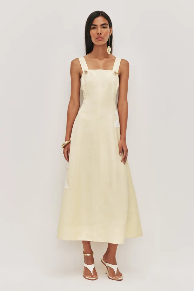 AJE Freddie Midi Dress in Yellow from Aje, photo 1 of 1