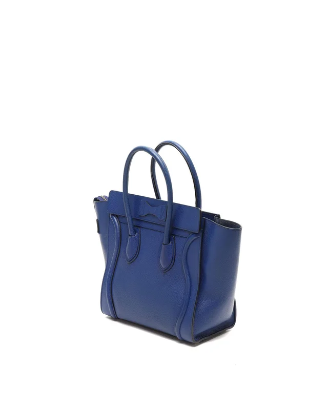 Celine Micro Luggage Bag in Suede from A Retro Tale, photo 3 of 9