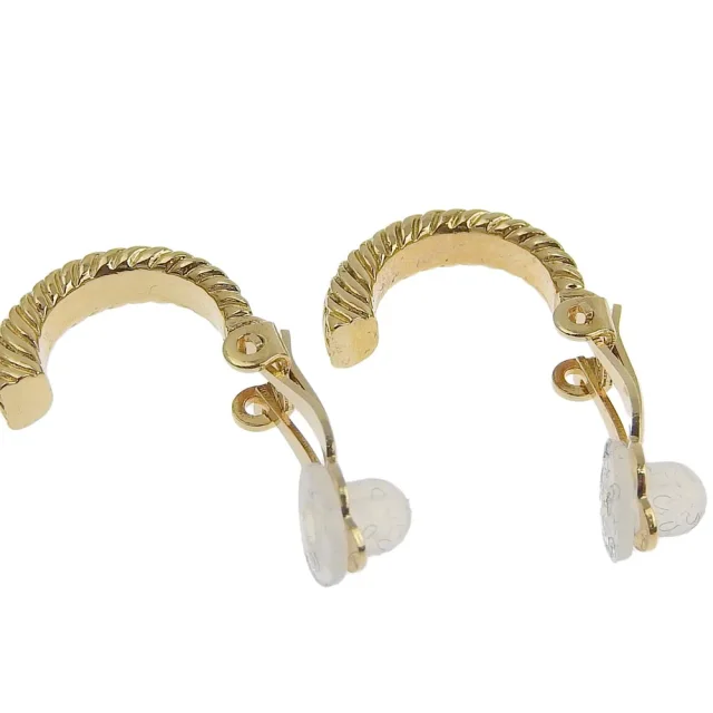 Saint Laurent Long Tassel Earrings Gold Black in Black Gold-plated metal from LuxUness, photo 6 of 9