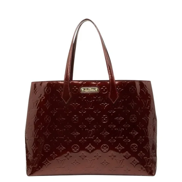 Louis Vuitton Monogram Vernis Wilshire Mm Tote Bag Handbag M91646 Rouge Fauvi in brown|neutral Patent leather from Poshmark