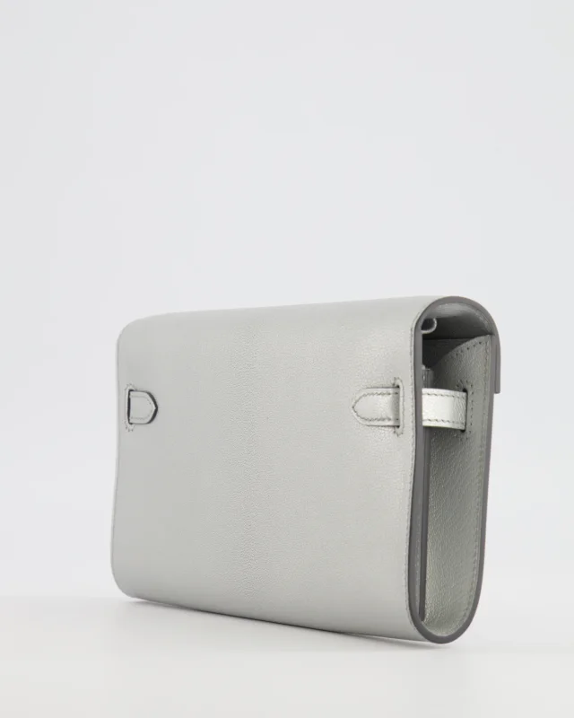 Hermès Kelly To Go Bag in Silver Goatskin from Sellier, photo 13 of 21