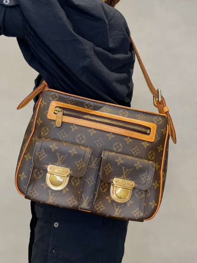 Louis Vuitton Monogram Hudson GM Canvas Shoulder Bag Brown in Brown Canvas from Season 2 Consign