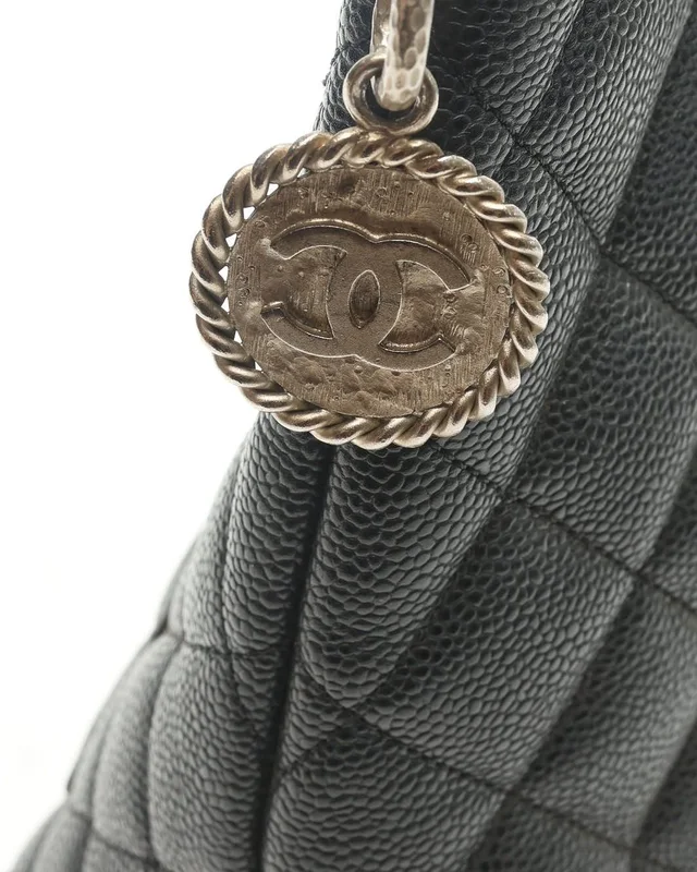 Chanel Caviar Quilted Medallion Tote Bag in Caviar leather from A Retro Tale, photo 7 of 15