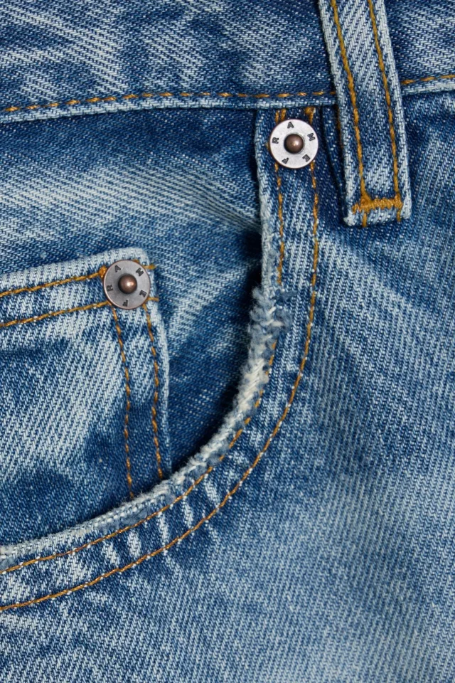 Frame The Boxy Straight-Leg Organic Cotton Jeans in Dark denim, photo 4 of 4 from THE OUTNET