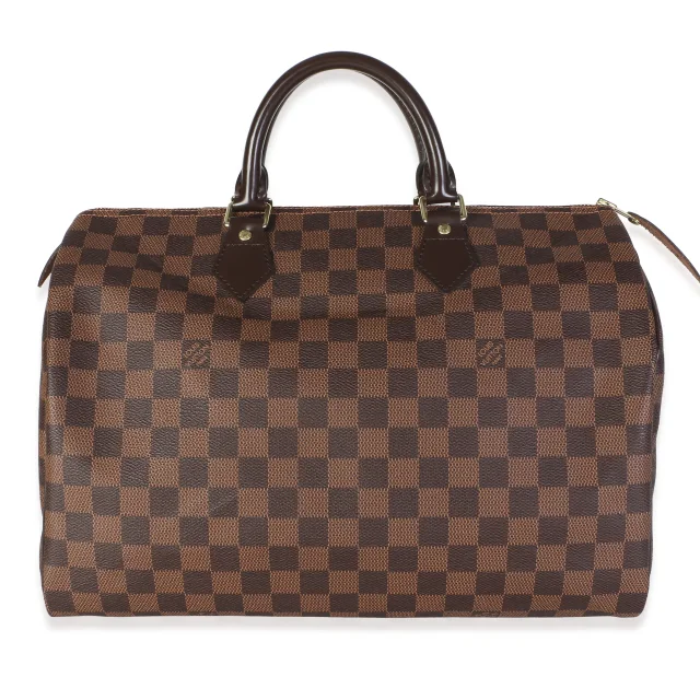 Louis Vuitton Damier Ebene Canvas Speedy 35 in Brown Canvas from myGemma