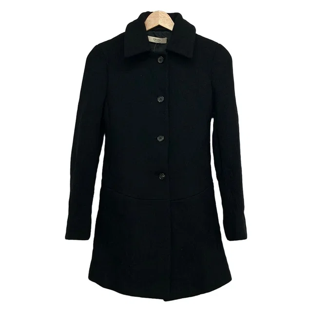 Prada Coat Black Long Sleeve Winter Autumn in Black from The Reluxe