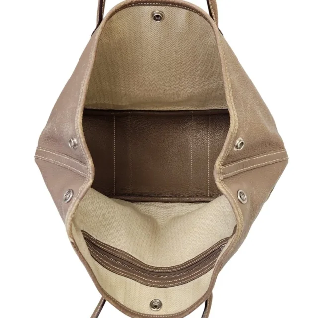 Hermès Garden PartyTPM Negonda Handbag in Beige Calfskin from LuxUness, photo 7 of 16