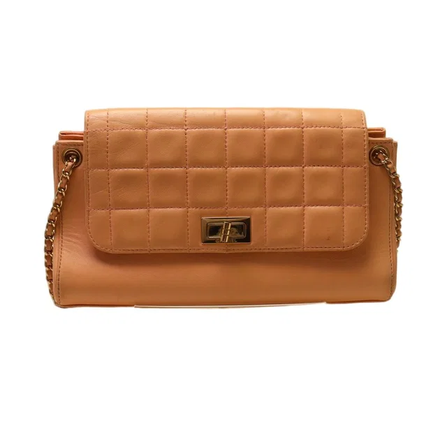 Chanel Choco Bar Lambskin Chain Shoulder Bag in Lambskin from The Reluxe
