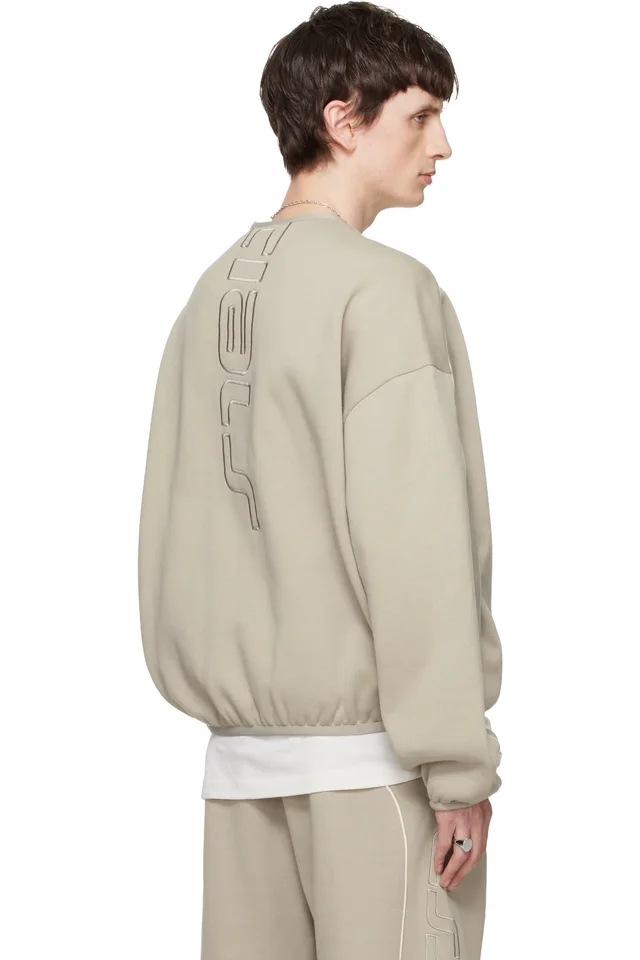 Fear of God ESSENTIALS Gray Active Trace Modern Crewneck Sweatshirt, photo 3 of 4 from SSENSE