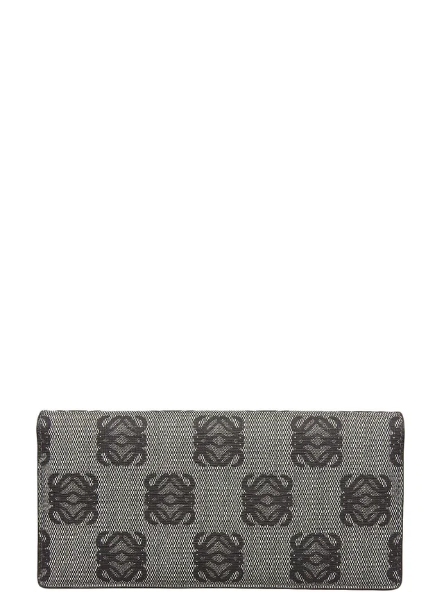 Loewe Anagram pattern long wallet gray in Grey from VINTAGE QOO TOKYO