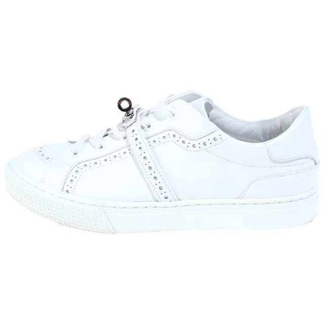 Hermès Day Low-Top Sneakers Kelly Buckle Leather White in White Leather from The Reluxe