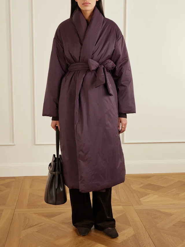 LESET Bo belted padded shell coat in Red, photo 2 of 2 from NET-A-PORTER (Canada)
