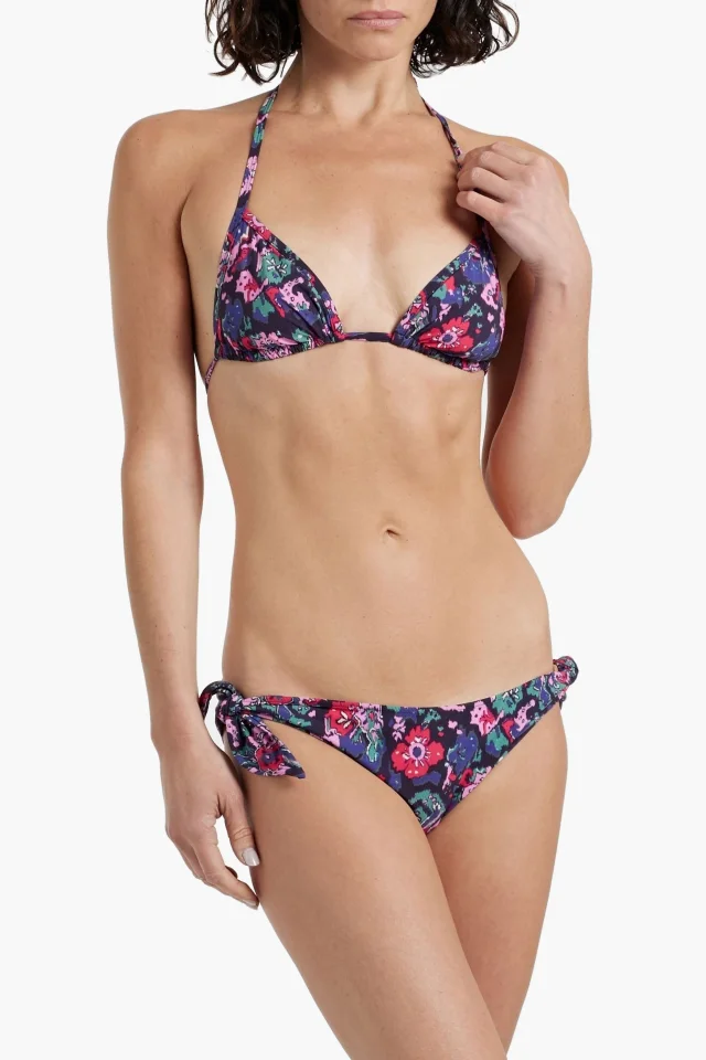 Isabel Marant Sukie knotted floral-print bikini briefs, photo 2 of 4 from THE OUTNET