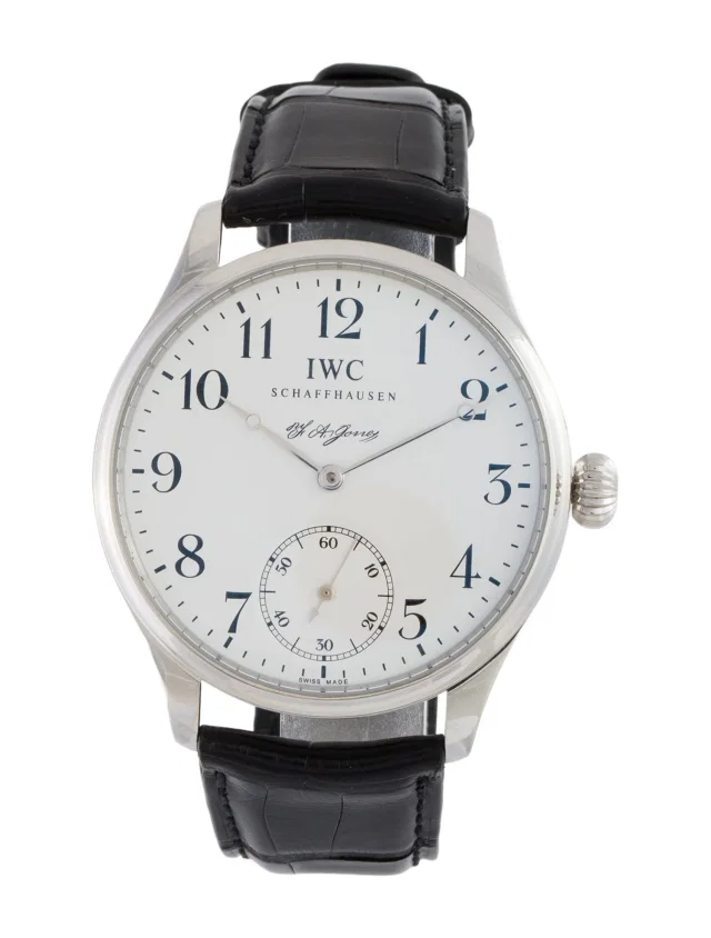 IWC F.A. Jones Portuguese Platinum Limited Edition Watch in multicolor Crocodile from The RealReal