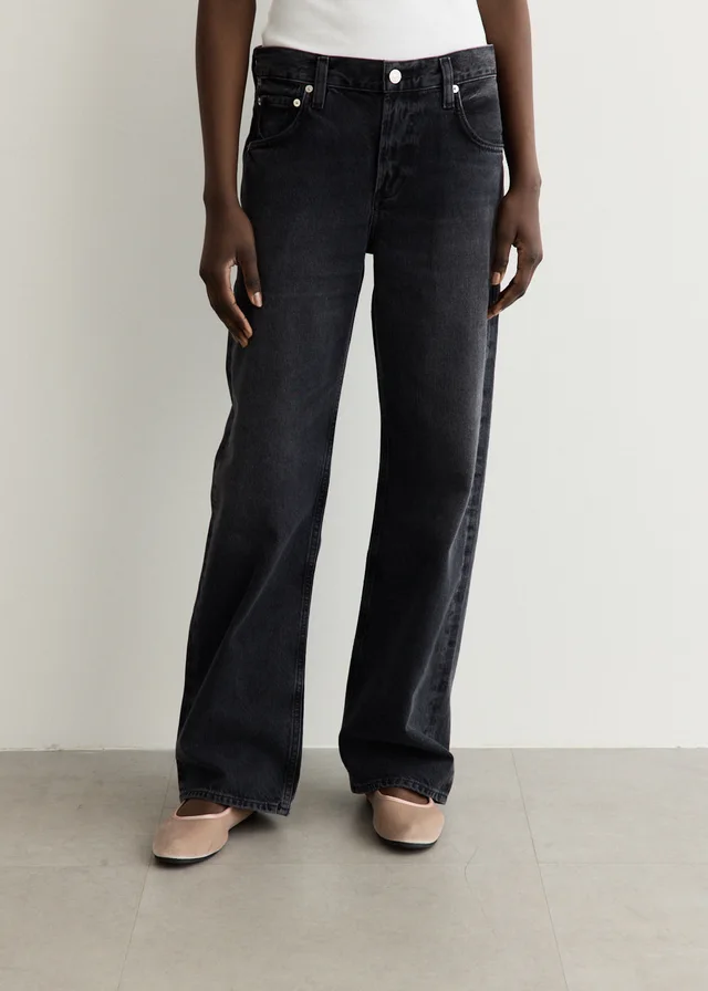 CITIZENS OF HUMANITY Lindz Easy Straight Jeans in Black from Incu, photo 1 of 1