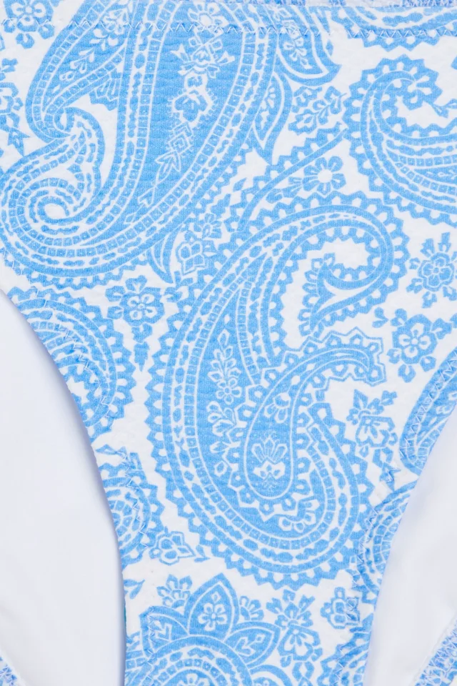 Heidi Klein Paisley-print stretch-piqué bikini briefs in Blue, photo 4 of 4 from THE OUTNET