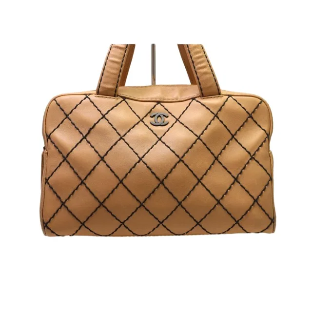 Chanel Wild Stitch Lambskin Handbag in Lambskin from The Reluxe