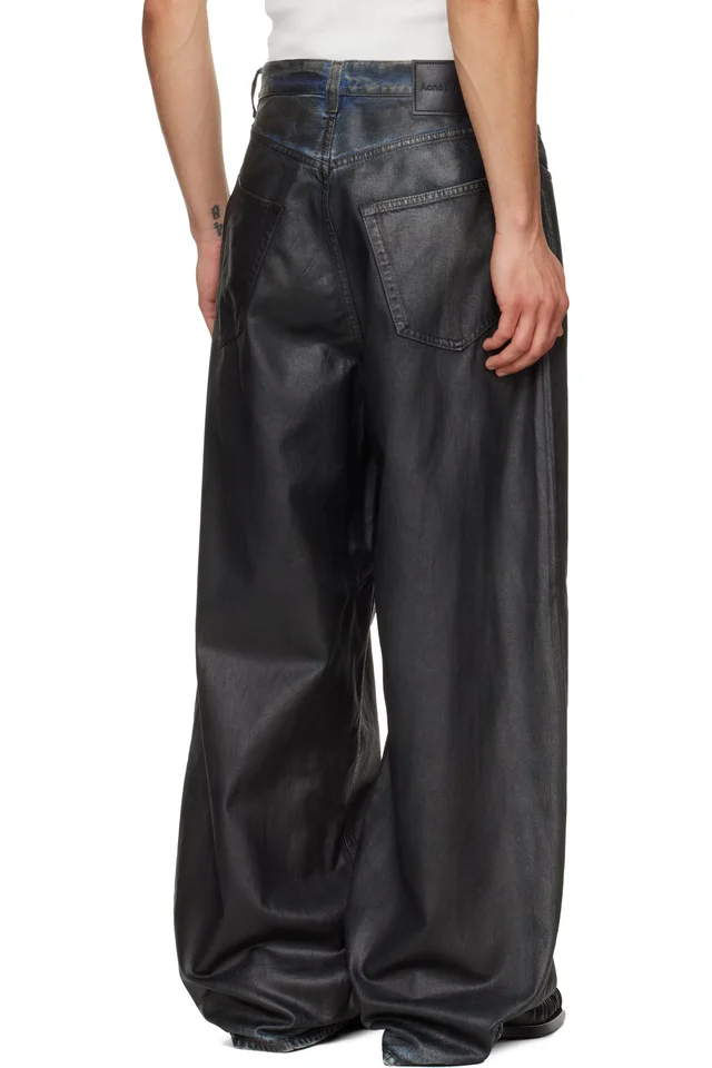 Acne Studios Black Loose Fit 2023 Jeans, photo 3 of 4 from SSENSE