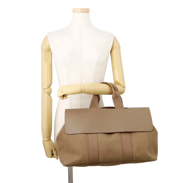 Hermès Valparaiso Etoupe Toile Chevrons Swift Leather Size MM in Taupe Swift leather from GALLERY RARE, photo 6 of 20
