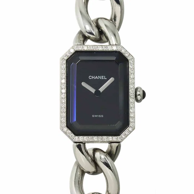 Chanel Premiere Size L H0495 Diamond bezel Quartz Black Dial Ladies in Black from Luxury Promise