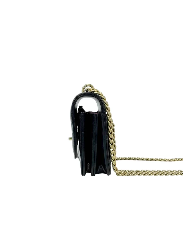 Chanel Flap WOC Camellia Pearl Crush Black Bag in Black from Luxury Promise, photo 2 of 2