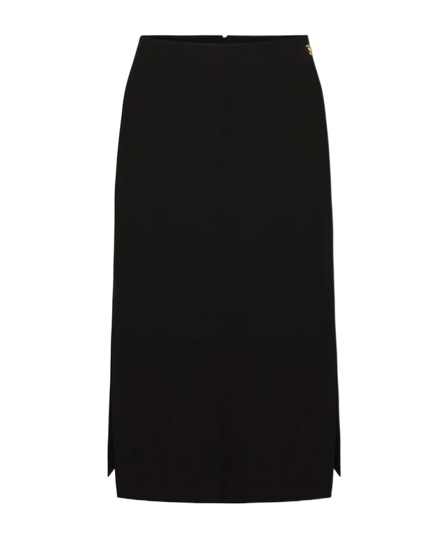 logo-plaque side-slit midi skirt, image 1 of 1 from SENSER