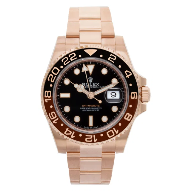 Unused Rolex GMT-Master II 40mm 126715chnr in Rose Gold from Gray And Sons