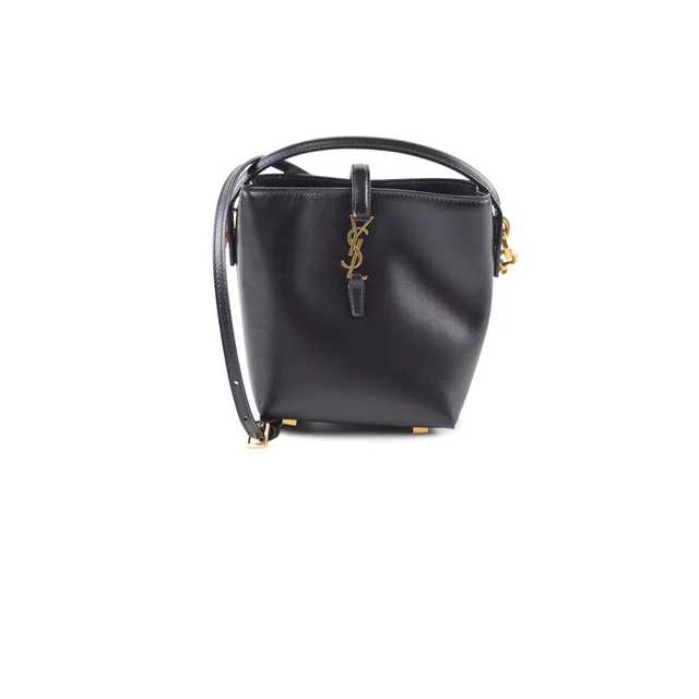 Saint Laurent Le 37 Mini Bucket Bag Black in Black Leather from The Purse Affair
