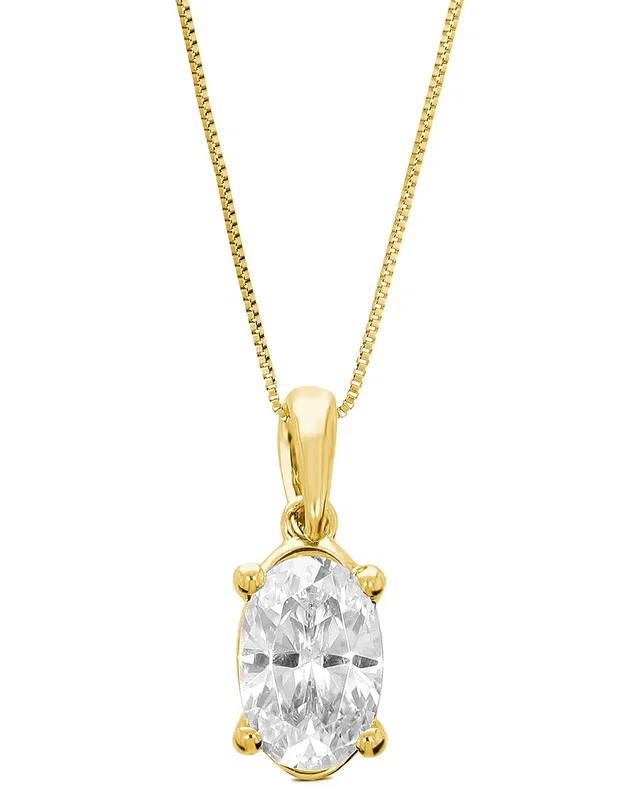 Amairah 14K 1.00 ct. tw. Lab-Grown Diamond Solitaire Pendant Necklace, image 1 of 1 from Gilt