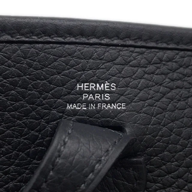 Hermès Evelyne Long Black Taurillon Clemence Size TPM in Black Clemence leather from GALLERY RARE, photo 5 of 6