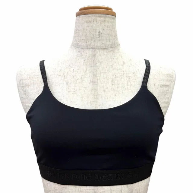 Chrome Hearts CH Plus Bratop Spobra Camisol Dark Navy Black S in Black Nylon from The Reluxe