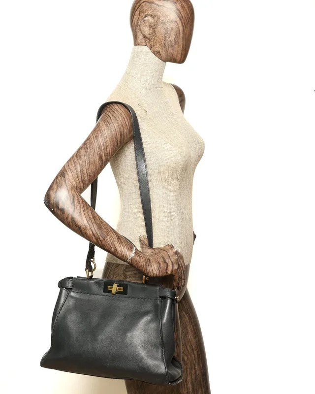 Fendi Medium Peekaboo Bag in Caviar leather from A Retro Tale, photo 12 of 13