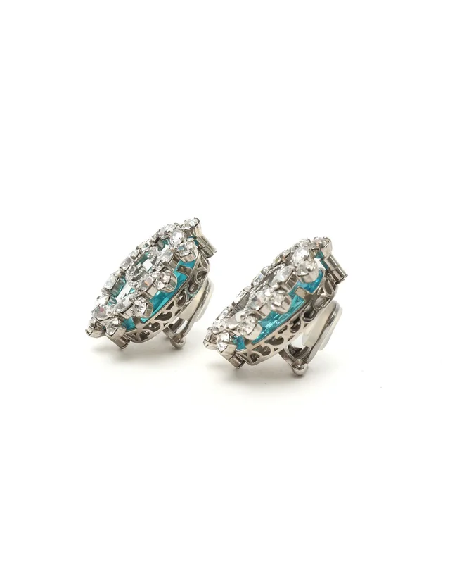 Gucci GG Rhinestone Clip-on Earrings from A Retro Tale, photo 2 of 5