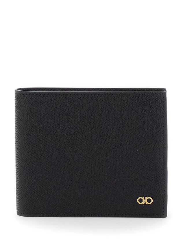 Ferragamo Grained Calf Leather Wallet — Black in Black Calfskin from HEWI