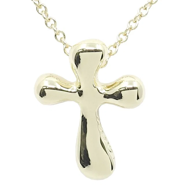 Tiffany & Co. Cross Necklace Elsa Peretti 41 18K Bag from The Reluxe
