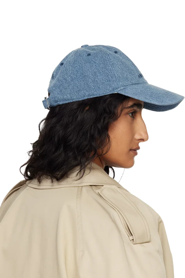 ANINE BING Blue Jeremy Baseball Cap, photo 3 of 3 from SSENSE