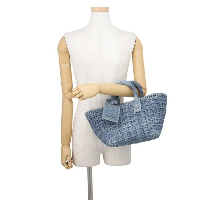Balenciaga Bistro Basket with Strap Blue671342 Denim Size XS in Denim from GALLERY RARE, photo 4 of 16