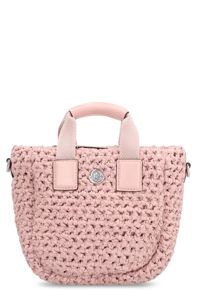 Moncler Micro Caradoc Tote Bag — Pink in Pink Calfskin from HEWI